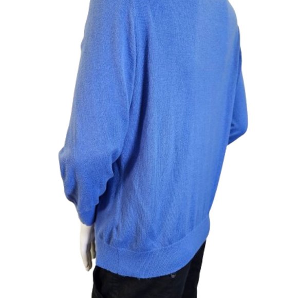 Blue Banana Republic Large Sized Cotton and Silk Cardigan - Picture 12 of 15